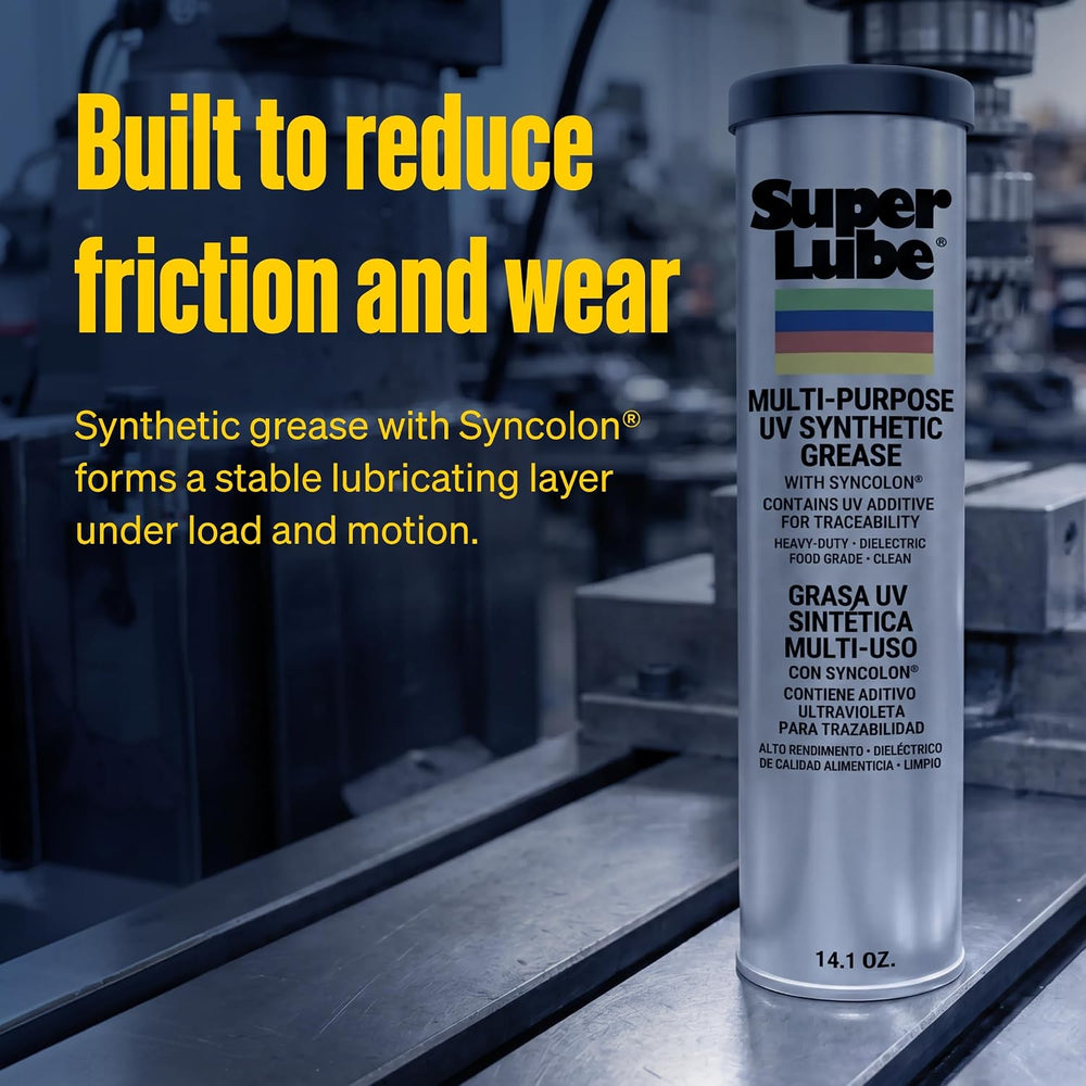 Super Lube Multi-Purpose UV Synthetic Grease w/Syncolon - NLGI 2 - High Tempe...
