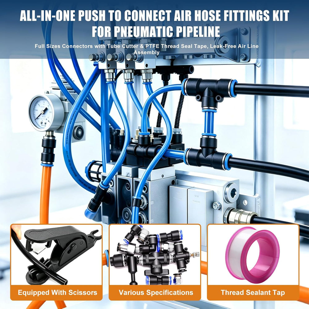 mankk 210 PCS Quick Connect Air Hose Fitting Assortment Kit