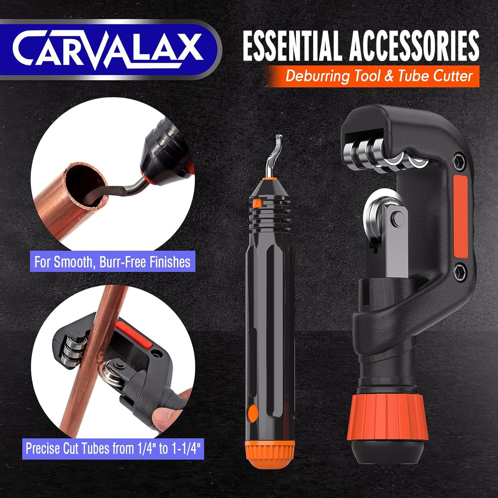 CARVALAX Flaring Tool Kit, Single Metric/Imperial Clamp, 6-19mm & 1/4&quo...
