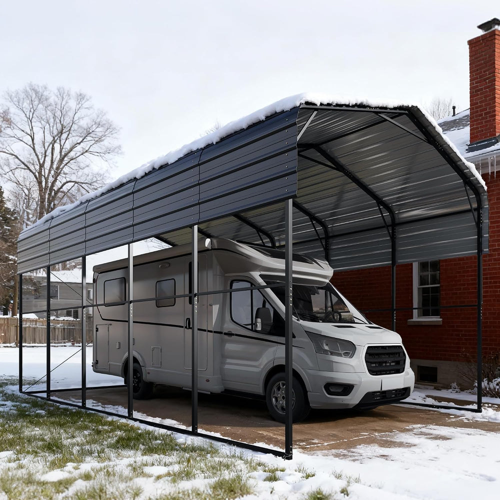 14x25x13 ft Metal RV Carport Heavy Duty Canopy Garage Shelter
