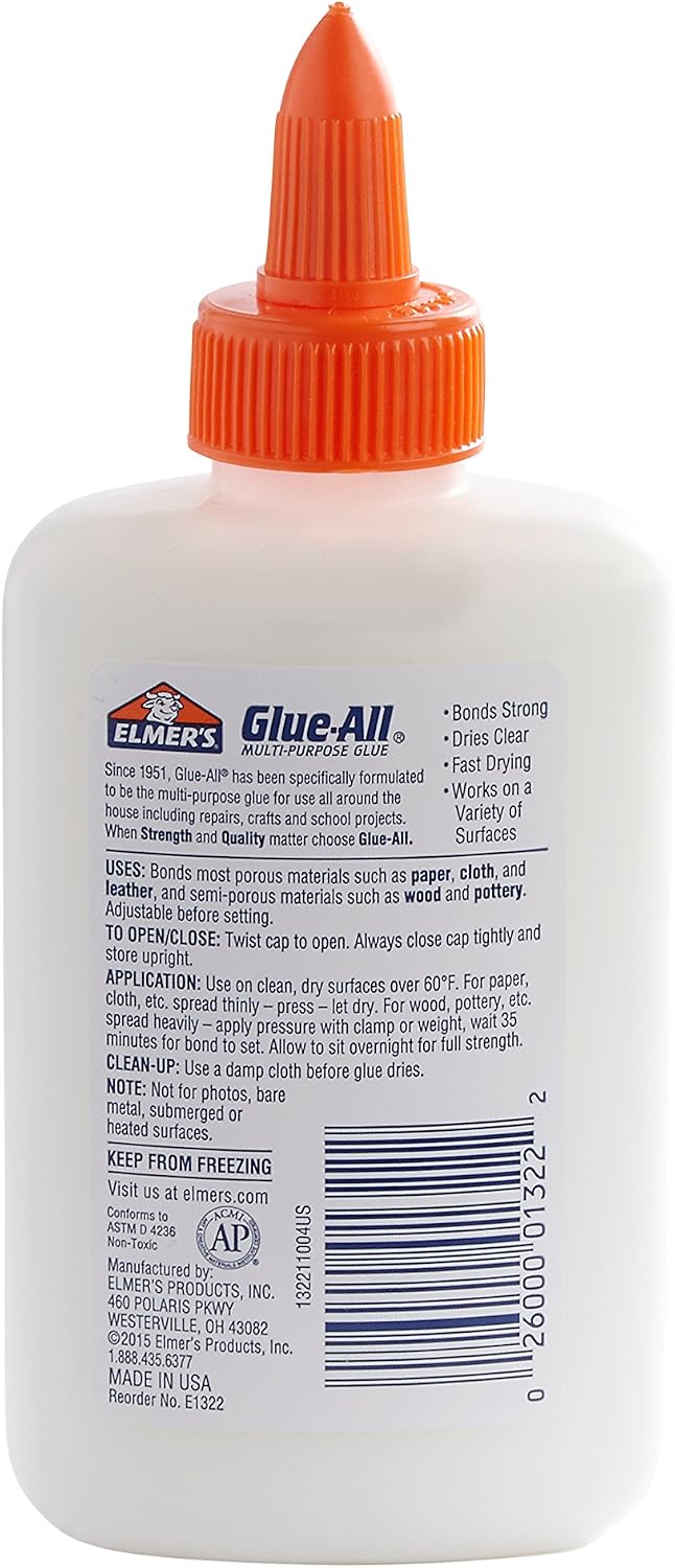 Elmer's Glue-All, Multi-Purpose Liquid Glue, 4oz, 12 Count - #1 Teacher B...
