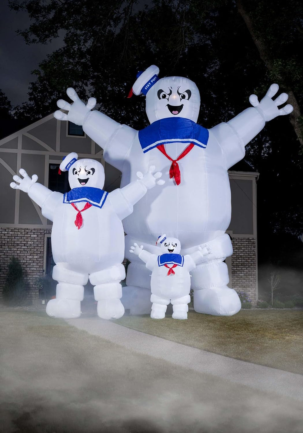 Fun Costumes Ghostbusters Inflatable Stay Puft Marshmallow Man Outdoor Hallow...