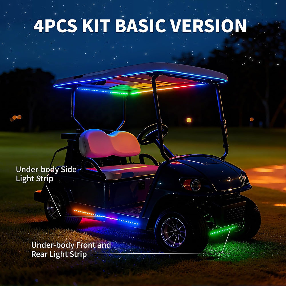 4Pcs Golf Cart Lights underglow Light kit/Accessories Lighting/Wheel Lights/l...