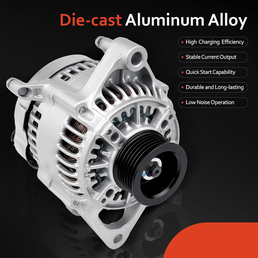 New Alternator Compatible with 1991-1998 Jeep Wrangler Cherokee 2.5 4.0 L4 L6...