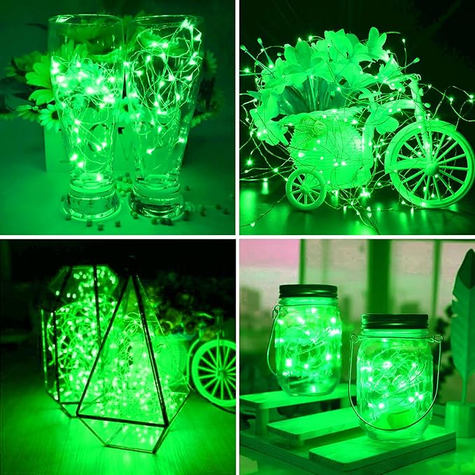 ZGWJ 50 Pack Fairy Lights Battery Operated, 7ft 20 Mini LED Fairy String Ligh...