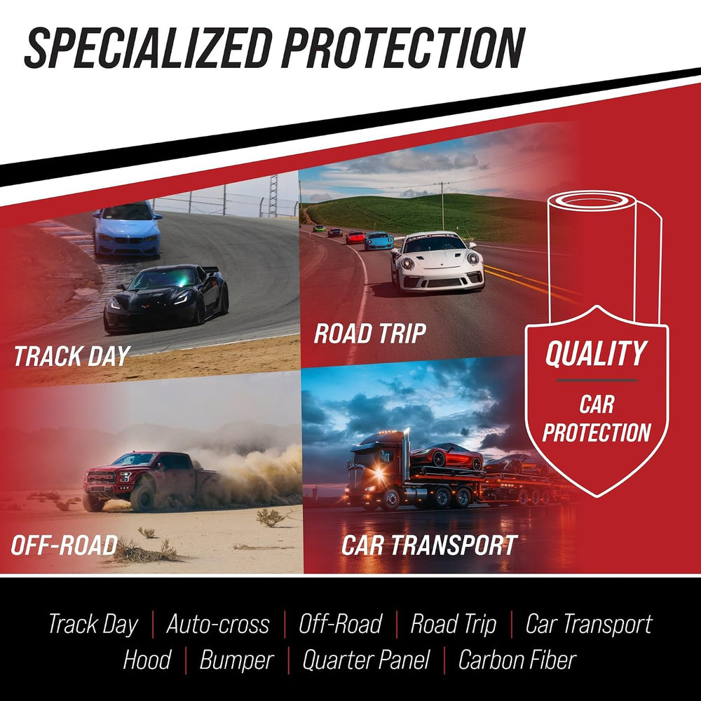 TRACK ARMOURยฎ 6" x 100' - Temporary Paint Protection Film for Car, T...