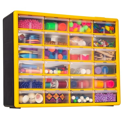Akro-Mils 24-Drawer Plastic Drawer Storage Cabinet