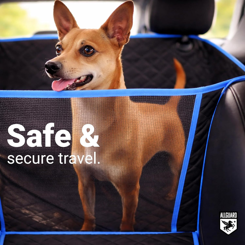 Dog Car Seat Cover for Back Seat, Waterproof, Scratchproof, Nonslip, Dog Hamm...