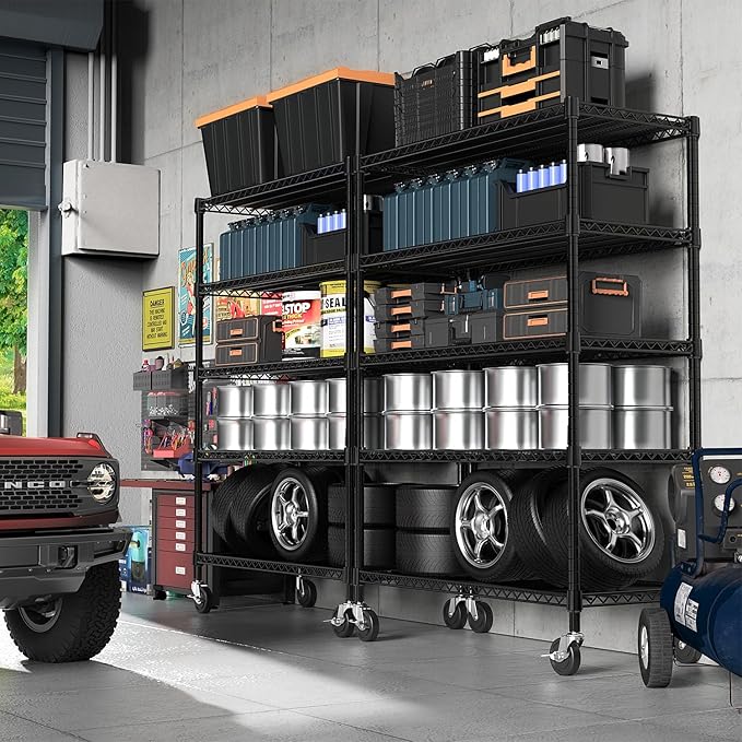 Garage Shelving 5 Tier Industrial Metal Shelving Units