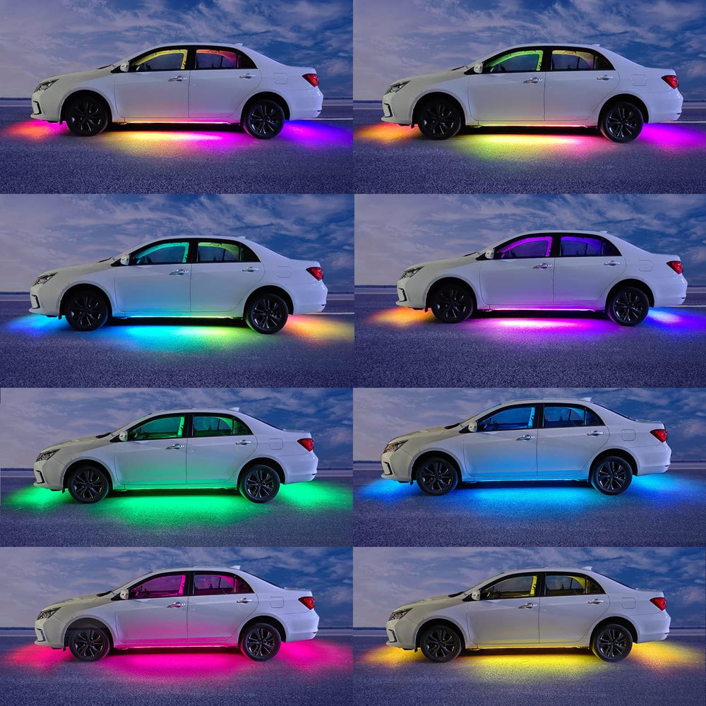 Yielinth Underglow Kit, RGB-IC Under Car Lights With Dream Color Dancing Chas...