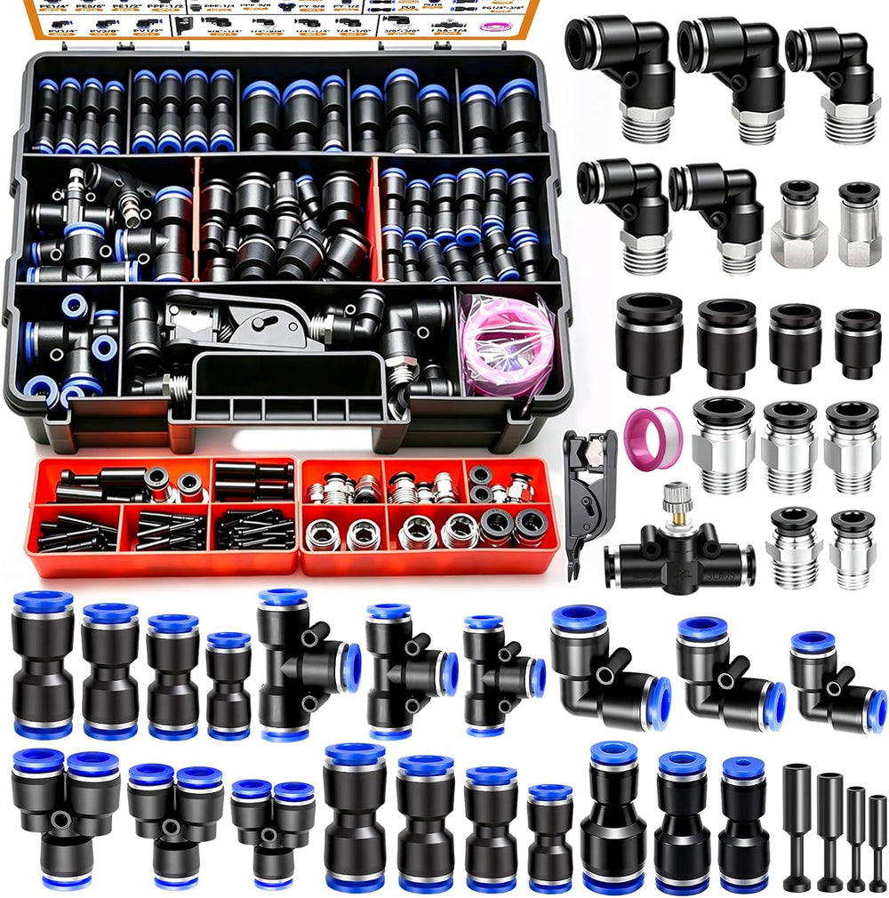 mankk 210 PCS Quick Connect Air Hose Fitting Assortment Kit