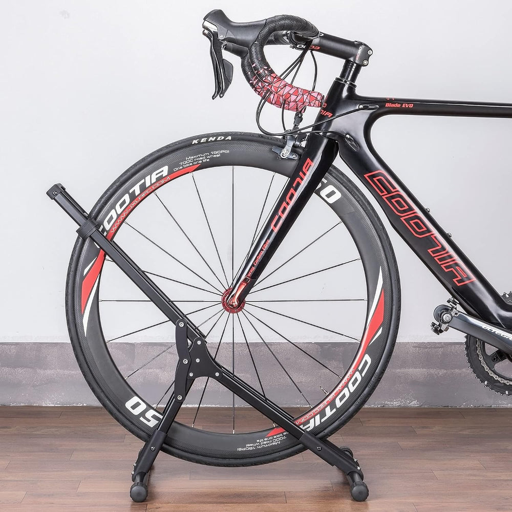 CHEPARK Bike Floor Stand Rack- Indoor Bike Stand for Garage/Home - Bike Stora...