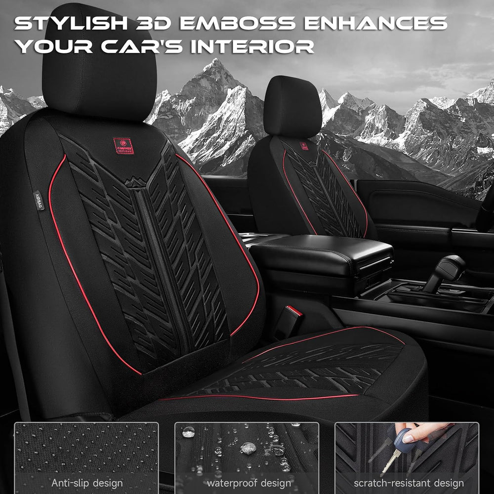CAR PASS Waterproof Car Seat Covers Front Seats,Neoprene Seat Covers 3D Tyre ...