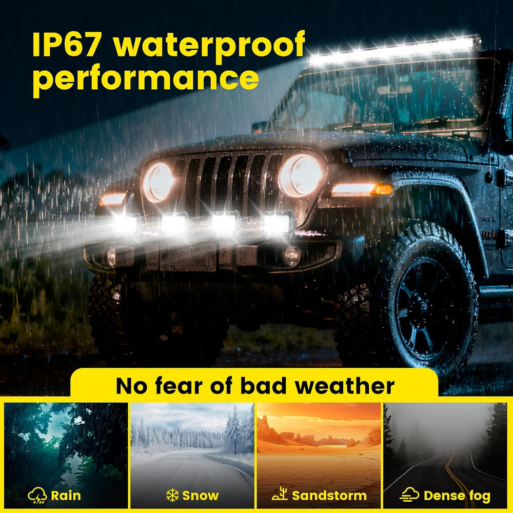 LED Light Bar Kits for Truck - WINBANG 25 Inch 240W Slim Lights Bars, 4 inch ...