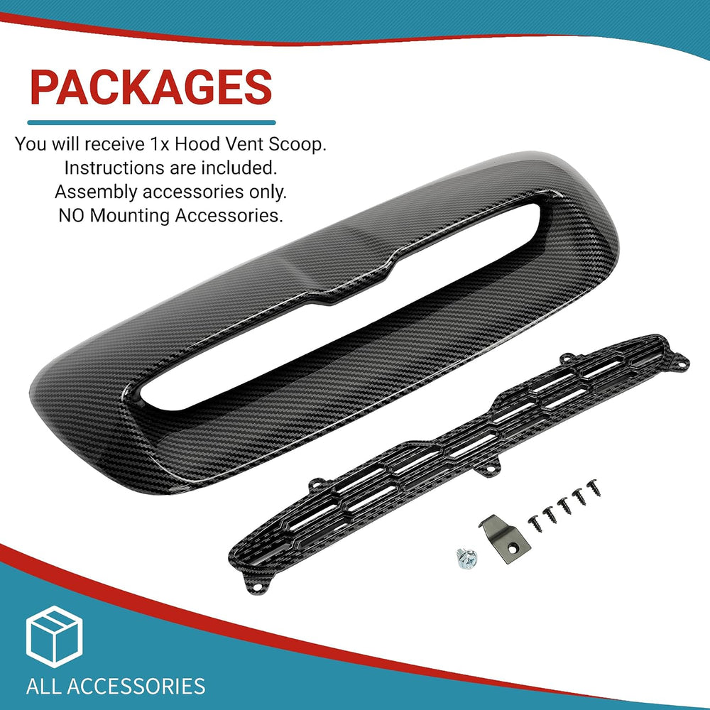 Kojem Hood Bonnet Air Intake Vent Scoop Cover Compatible with 2007-2013 Mini ...