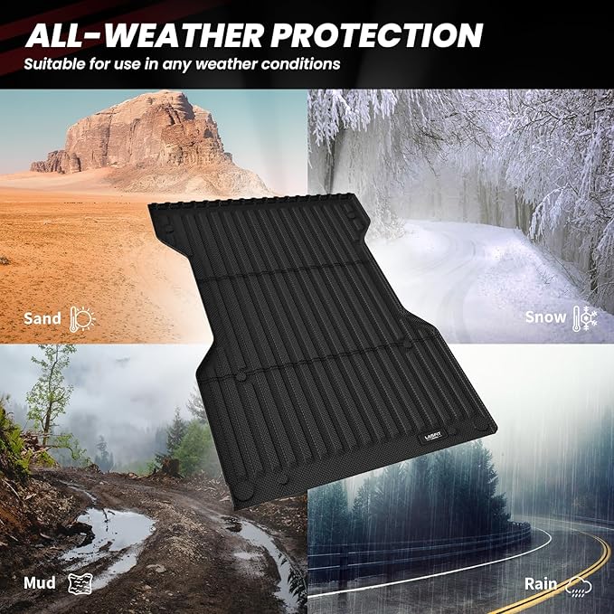 LASFIT Bed Mat for Toyota Tacoma 2023 2022 2021 2020 2019-2005 Truck Bed 6 ft
