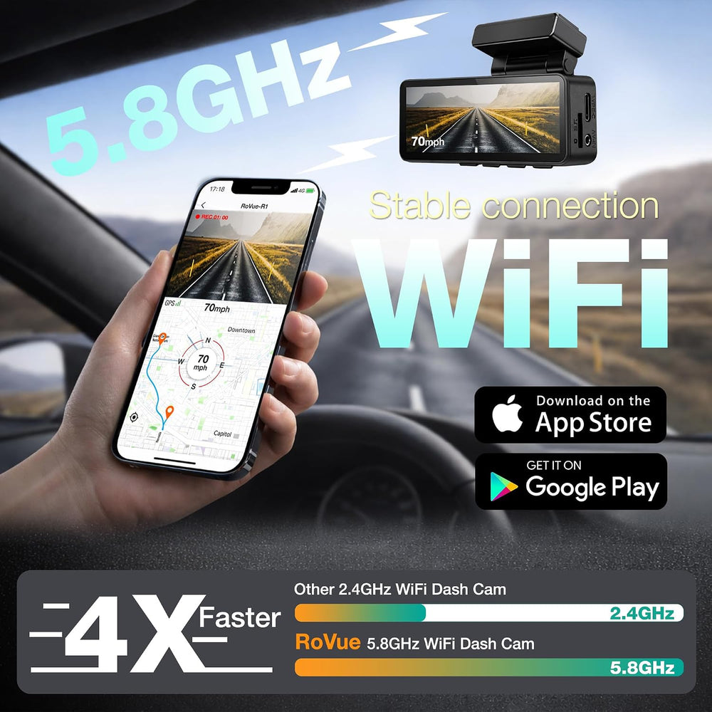 4K+2K Dash Cam Front and Rear, 128GB Card & Hardwire Kit Included, Built-...