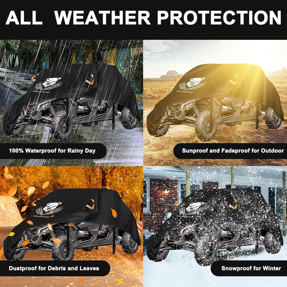 UTV Cover 4 Seater,Durable Oxford Cloth,Weatherproof Side by Side Cover | Wat...