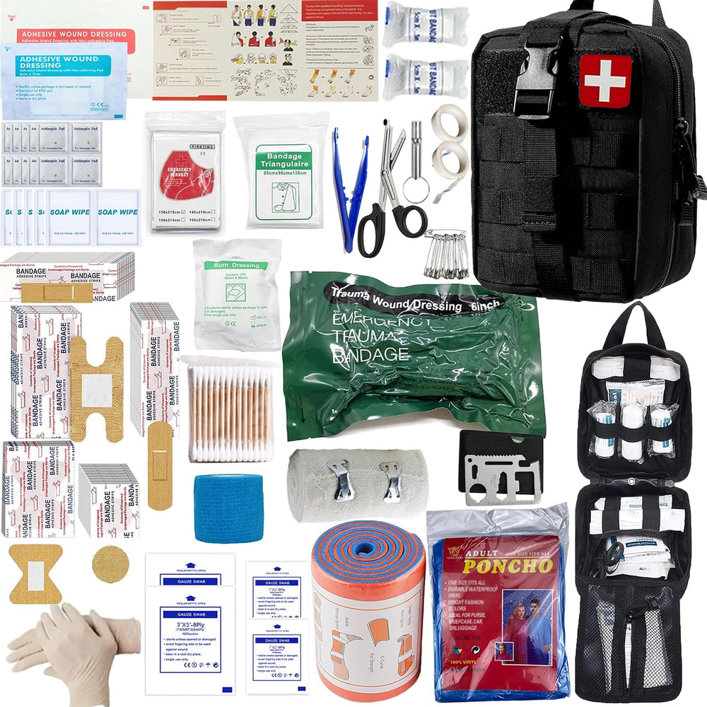 Universal IFAK Trauma First Aid Kit Molle Pouches Emergency Survival Kit Suit...