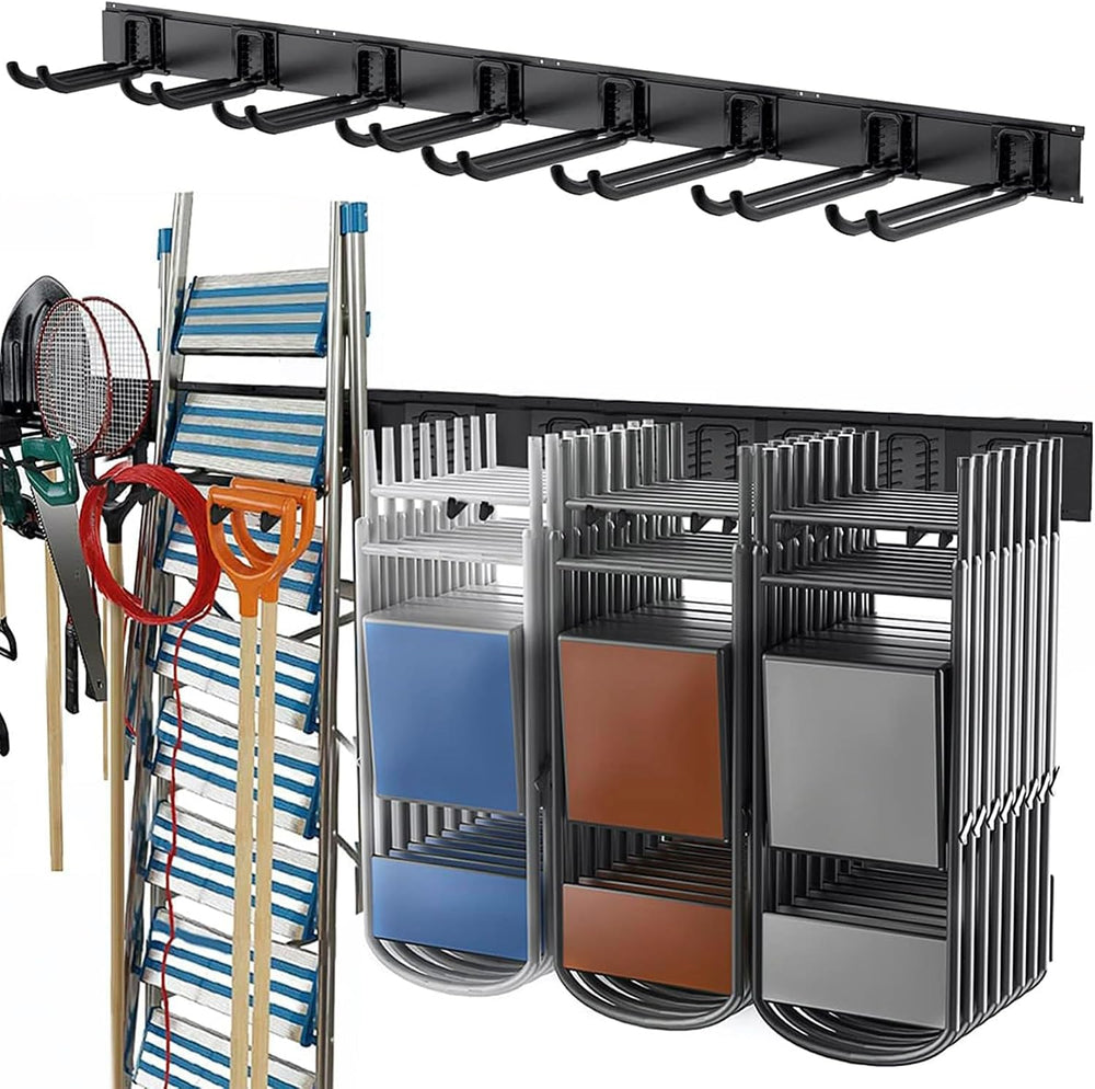 TORACK Tool Storage Rack Heavy Duty Garage Wall Mount Garden Tool Organizer