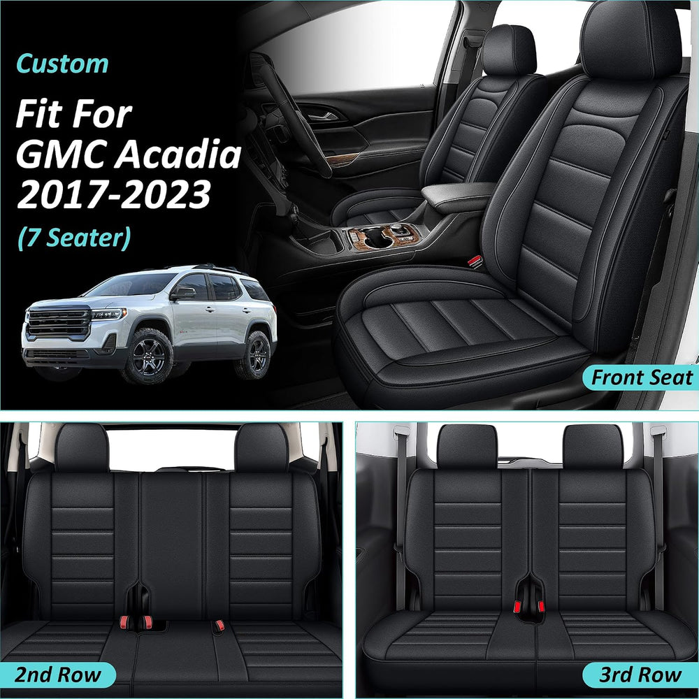 Custom Fit for GMC Acadia Seat Covers 2017-2023, 7 Seater