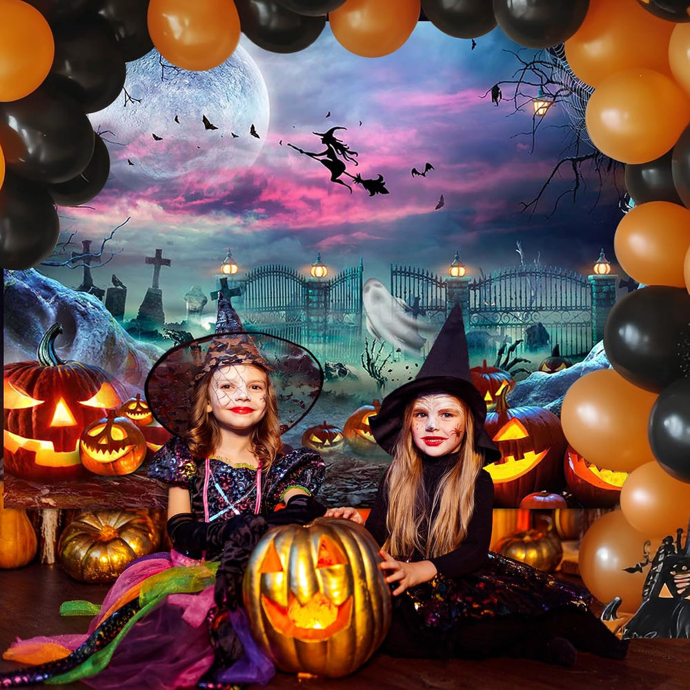 Halloween Backdrop Halloween Party Backdrop Moon Night 10 x 7 ft