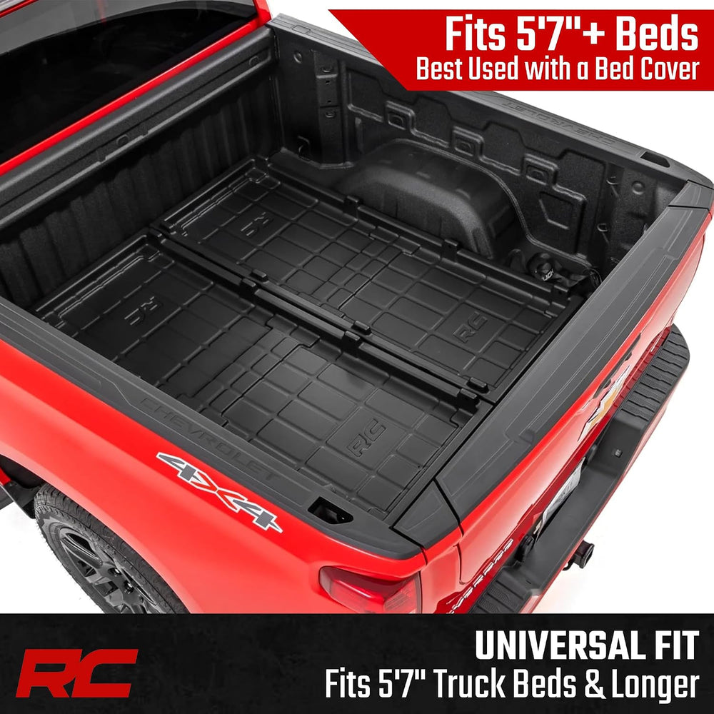 Rough Country Slide-Out Truck Bed Cargo Tray - Organizer for 5'7"+ B...