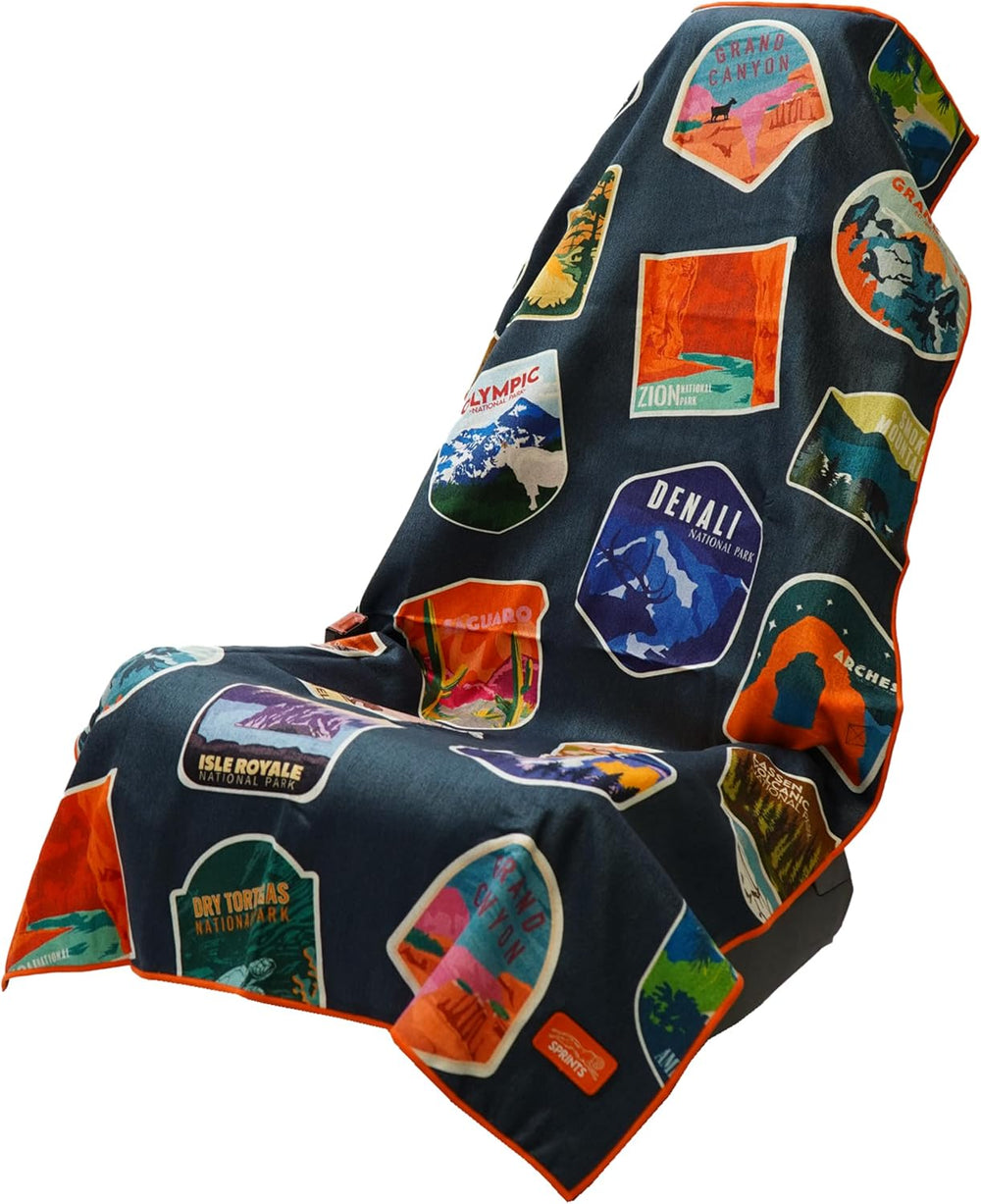 Sprints Athletic Running Towel, Full-Sized, Car Seat Cover - Performance Micr...