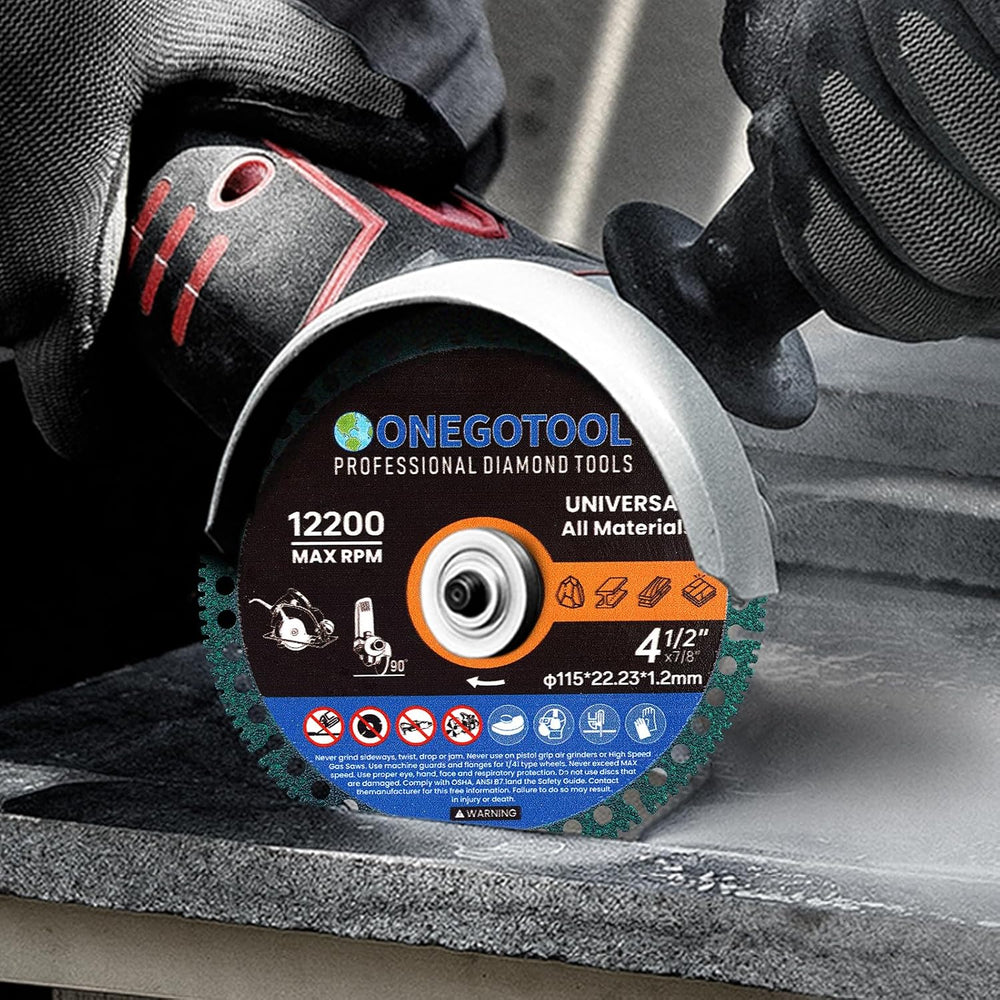 4-1/2 inch Indestructible Cutting Discs for Angle Grinder 7/8" Blades Cu...