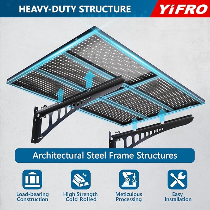 2-Pack 2x3ft Heavy Duty Garage Wall Shelving, 500 lbs Load Capacity, Garage