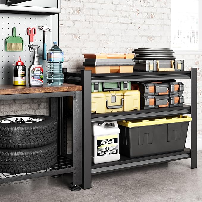 40" W Garage Shelving Heavy Duty,1500LBS Loads Adjustable Garage Storage...
