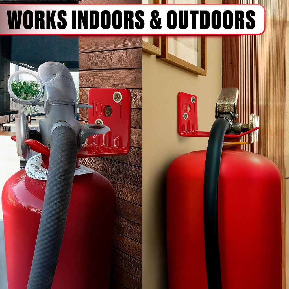 Fire Extinguisher Mount Bracket Set of 16 - Heavy Duty Steel Wall Mount Holde...