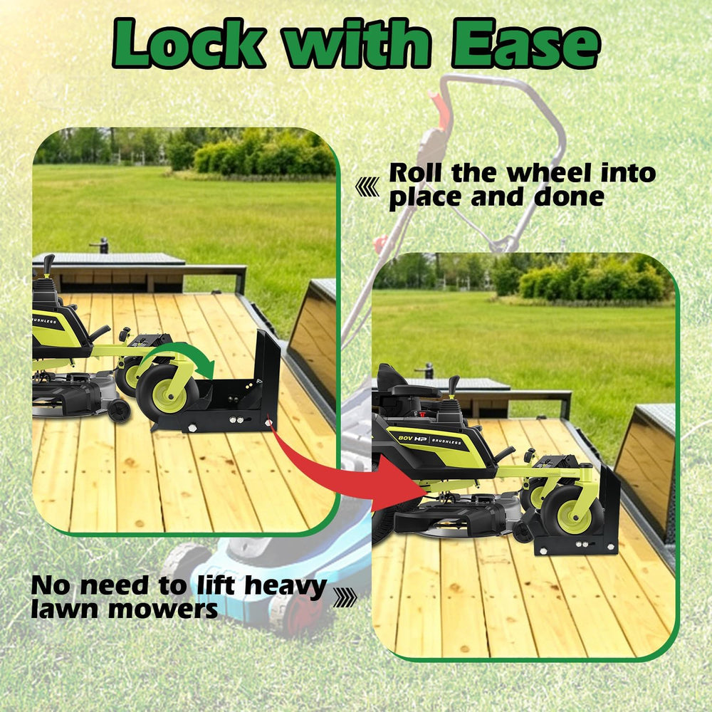 Lawn Mower Wheel Lock, Fits 7" Wide & 6"-10" Diameter Whee...