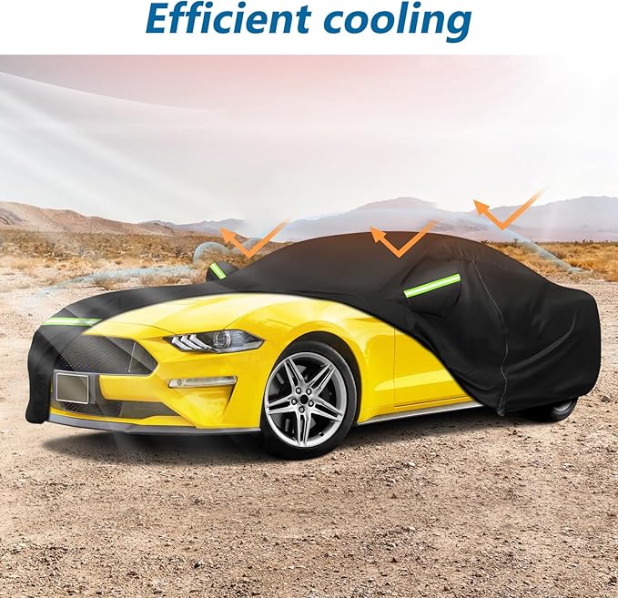 for Mustang Full Car Cover Waterproof All Weather, Outdoor Car Covers
