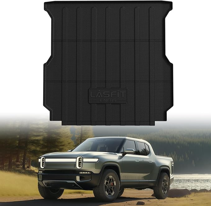 LASFIT Truck Bed Mat Fits for Rivian R1T 2025 2024 2023 2022 Accessories