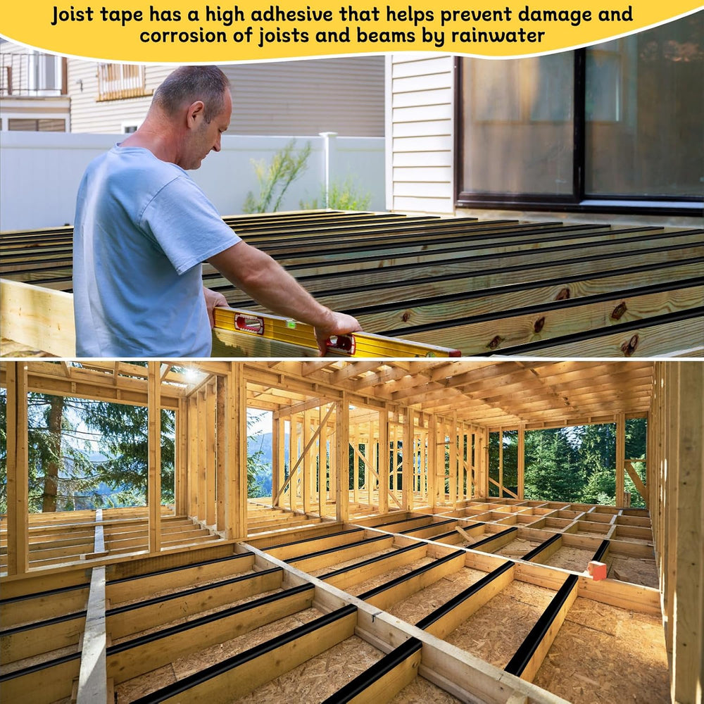 Joist Tape for Decking 2'' X 50', 4 Rolls Waterproof Deck Tape
