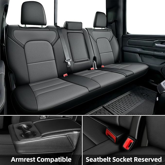 AOMSAZTO Seat Covers for Ram 2500: 2019 2020 2021 2022 2023 2024 2025 Custom