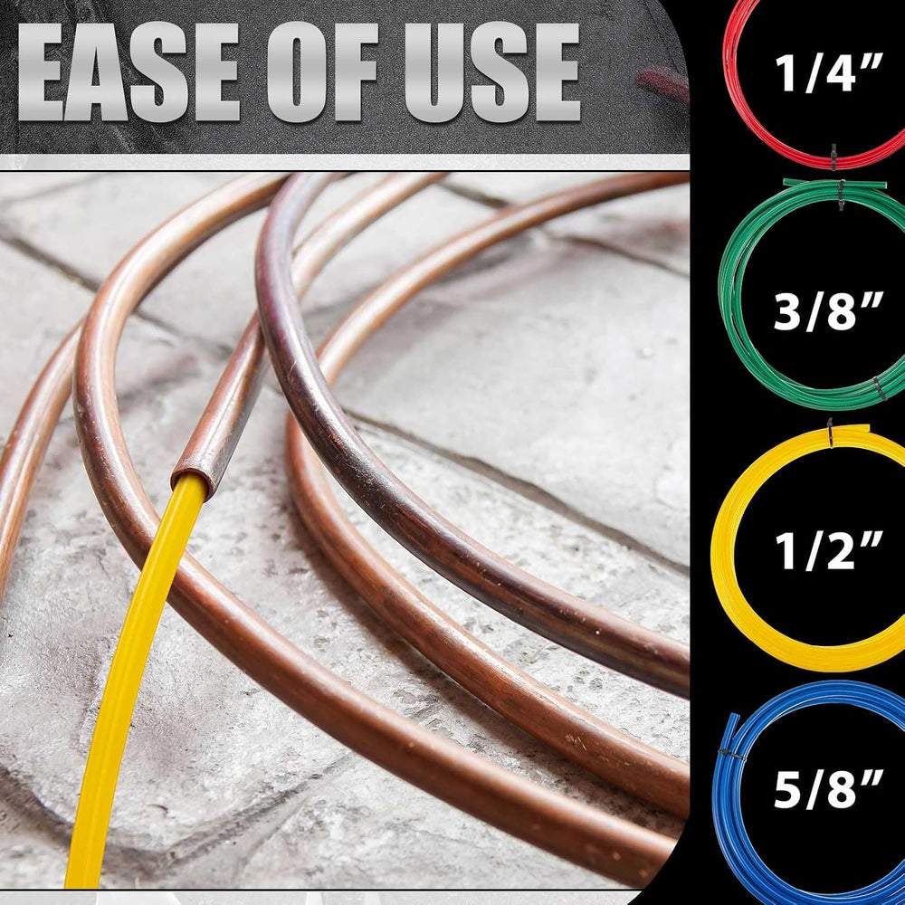 Relaxweex 4pcs 4 M Conditioning Copper Tubing Pipe Extension Kit