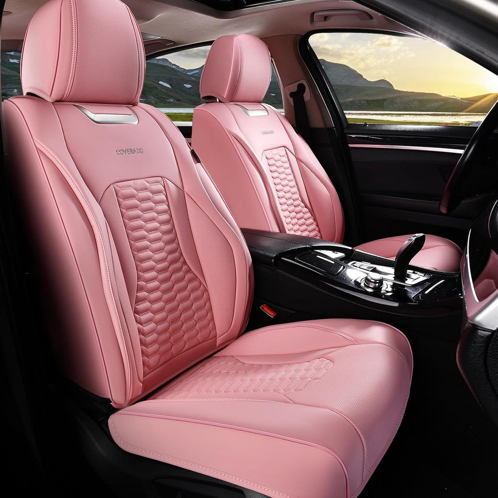 Coverado Front Seat Covers, Car Seat Covers Front Seats, Nappa Leather Waterp...