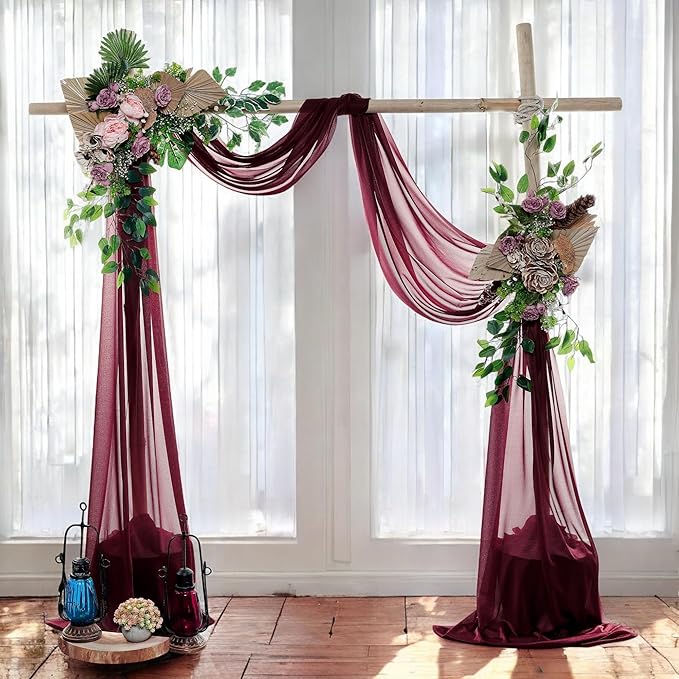 MDS Halloween Chiffon Draping Fabric - 2 Panel, 30" Wide x 30ft Long - S...