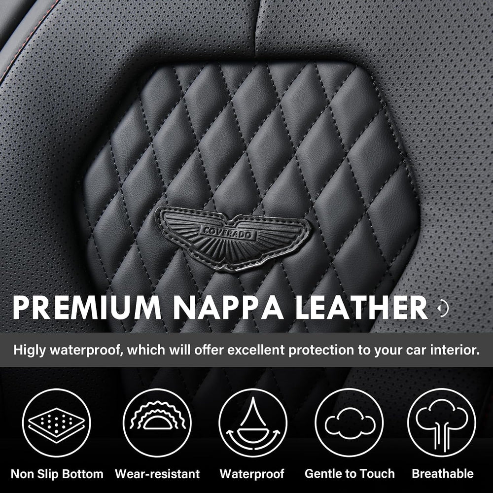 Coverado Seat Covers, Car Seat Covers Front Seats, Black Car Seat Cover, Wate...