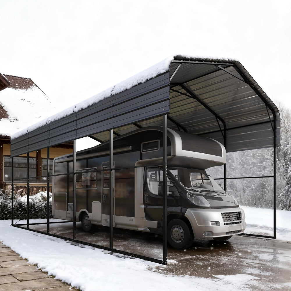 Sophia & William RV Carport14x25ft, Car Canopy Metal Heavy Duty Shelter