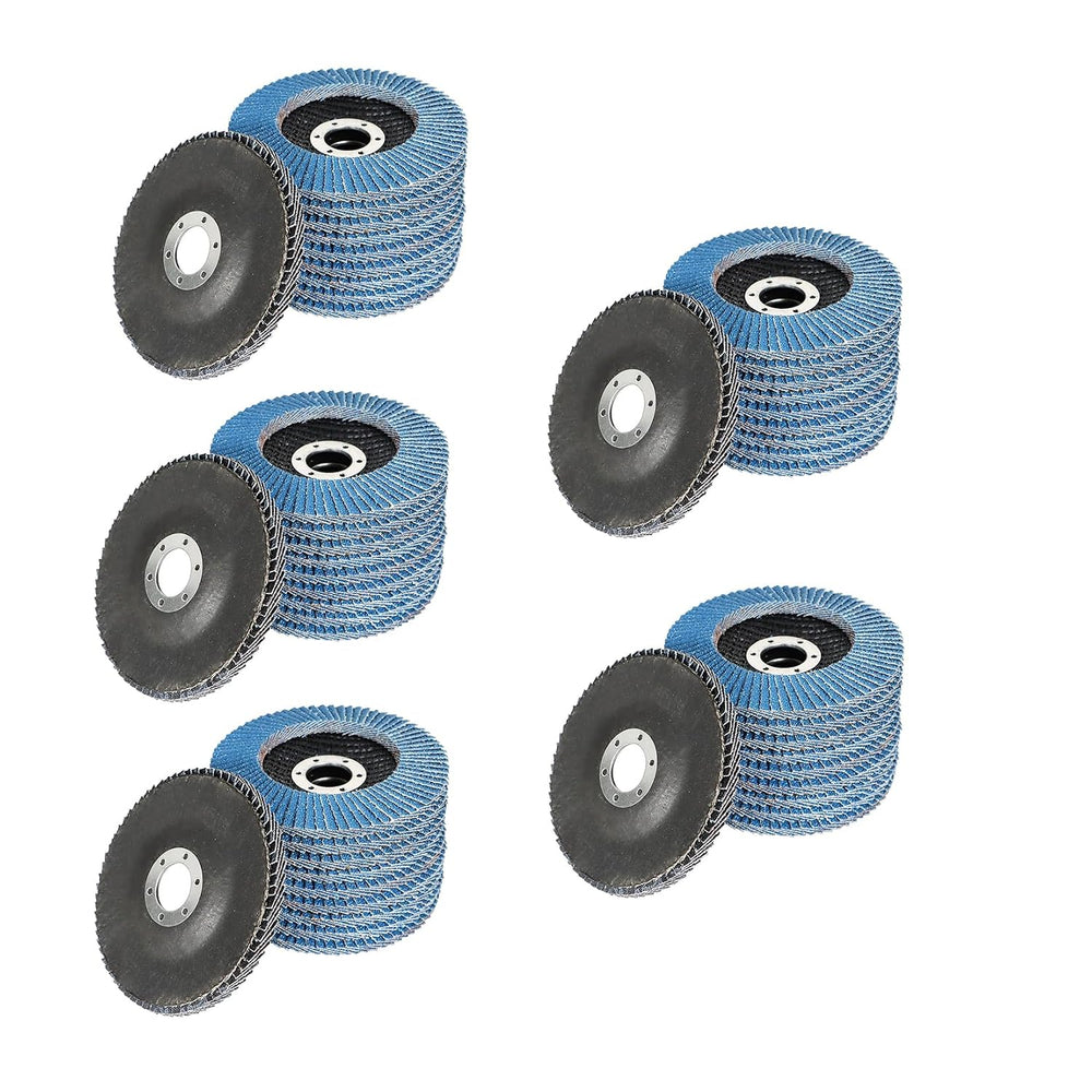 findmall 50 Pack 4-1/2" X 7/8" 60 GRIT Flap Disc Grinding Wheel San...