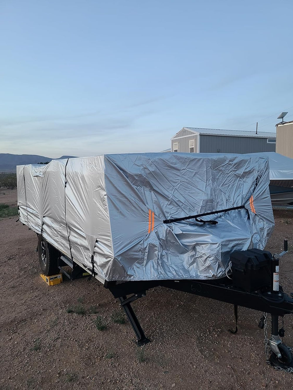 Oxford Fabric Pop Up Folding Camper Cover 14'-16' Super Waterproof Te...