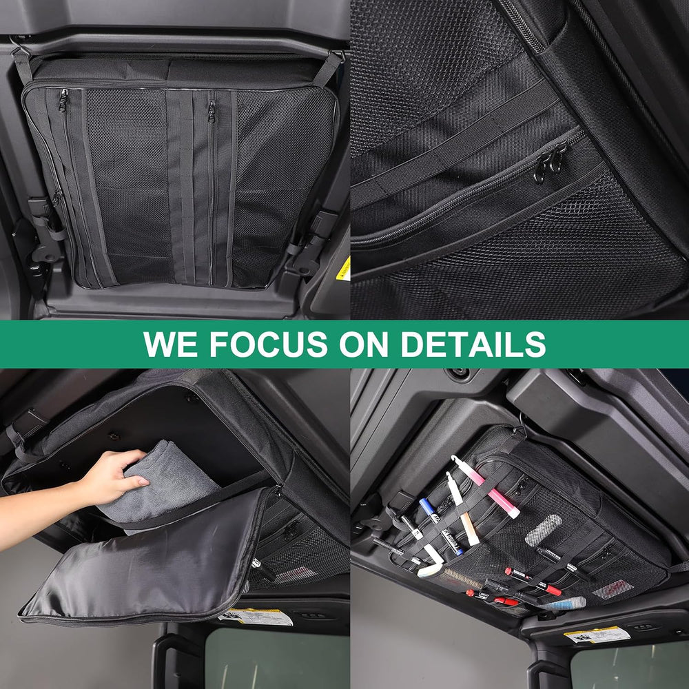 Roof Organizer Bag Storage for Hummer EV Accessories Sunroof Rooftop Panel Wa...
