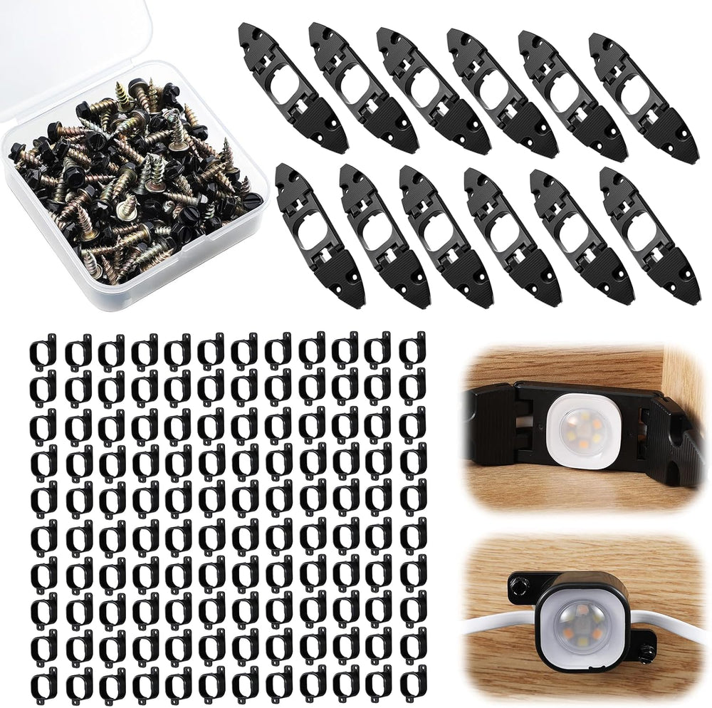 Nuanchu 132 Pcs Light Clips Set Compatible with Govee Pro H706 H806, 120 Moun...