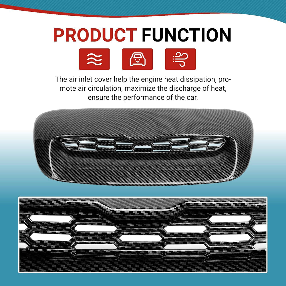 Kojem Hood Bonnet Air Intake Vent Scoop Cover Compatible with 2007-2013 Mini ...
