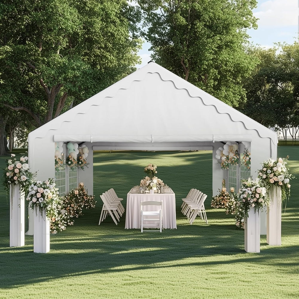 16x20 ft Party Tent Heavy Duty, Outdoor Wedding Commercial Tent