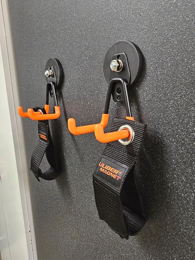 ULIBERMAGNET Heavy Duty Magnetic Garage Hooks, 6 Pack Strong Large Magnet Hooks