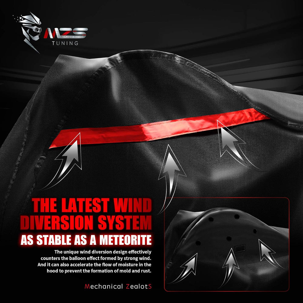 MZS Motorcycle Cover Waterproof Outdoor Compatible With XR1200X XG750A SCL500...